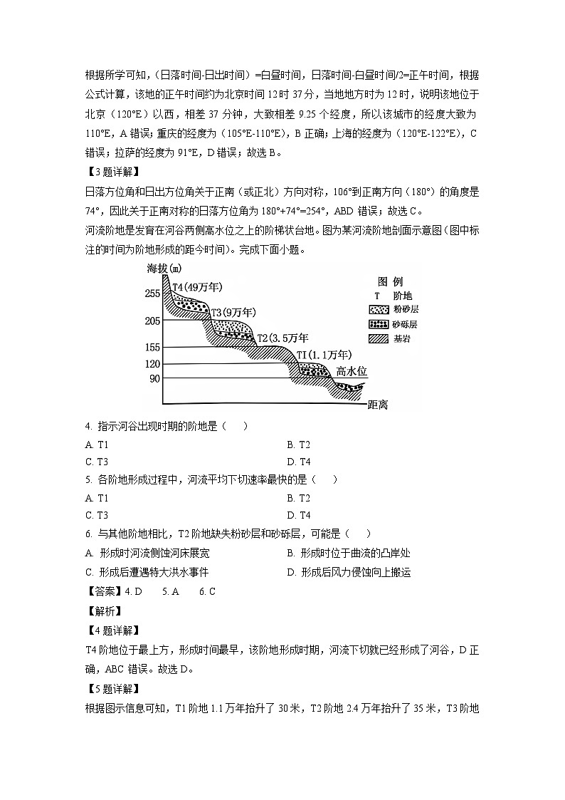 2024~2025学年江苏省南通市启东市、通州区两地高二（上）11月期中地理试题（解析版）第2页