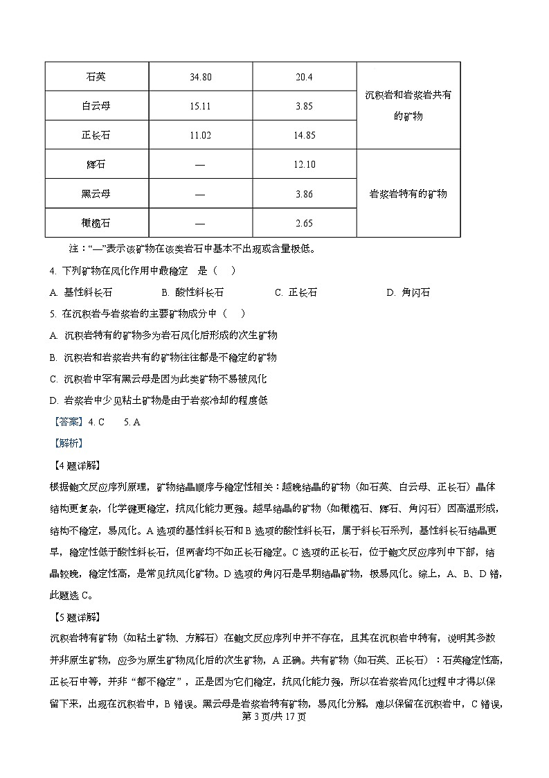 黑龙江省龙西北高中名校联盟2025-2026学年高三上学期期中考试地理试题  Word版含解析第3页