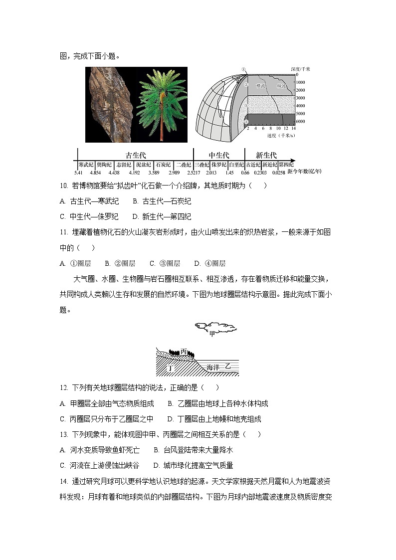 北京市延庆区2025-2026学年高一上学期期中地理试卷（学生版）第3页
