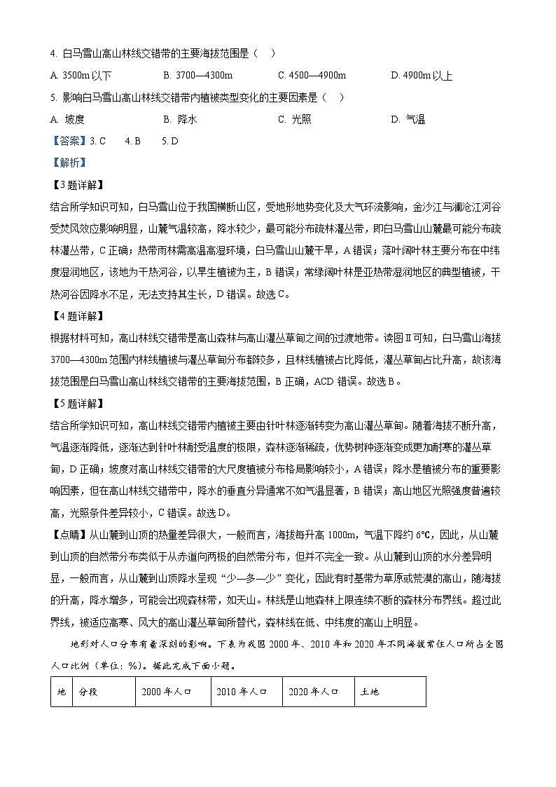 安徽省皖豫联考2026届高三上学期11月期中地理试题 Word版含解析第3页