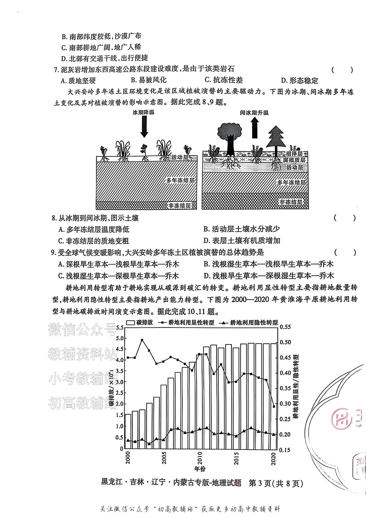 2025版《高考押题预测卷》（黑龙江、吉林、辽宁、内蒙专版） 地理第3页