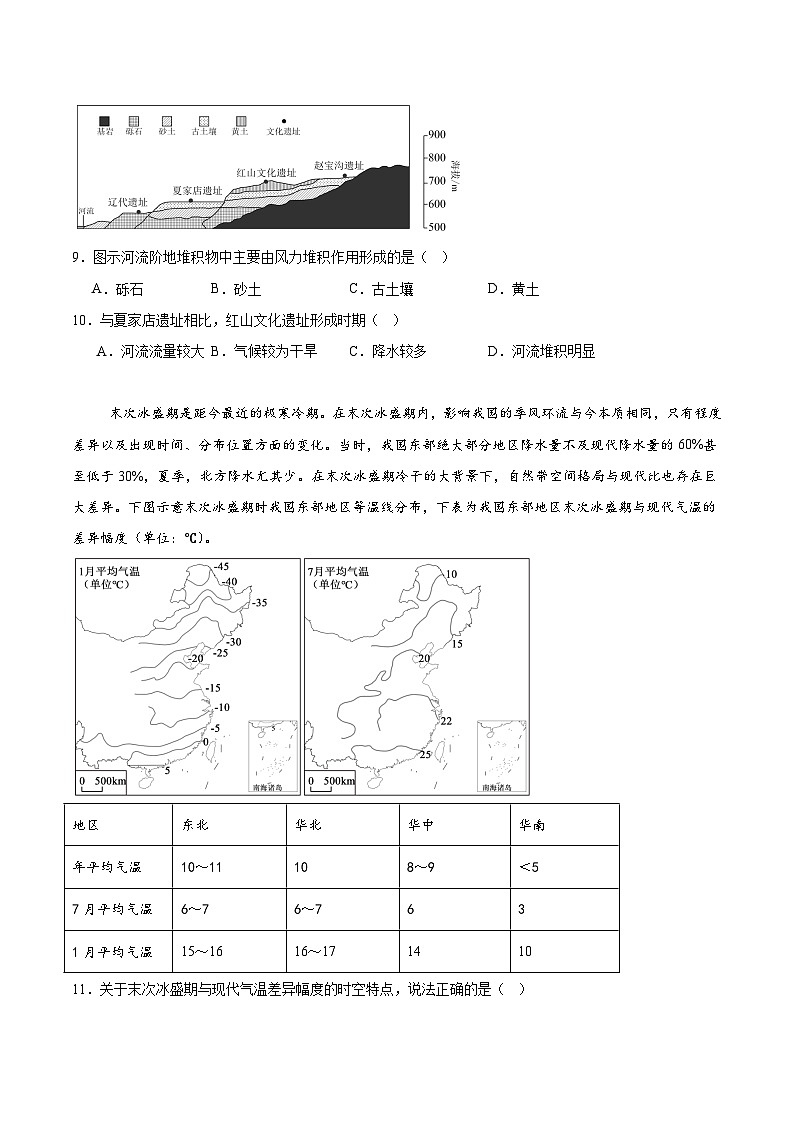 辽宁省实验中学2025-2026学年高二上学期期中阶段测试地理试卷（Word版附答案）第3页