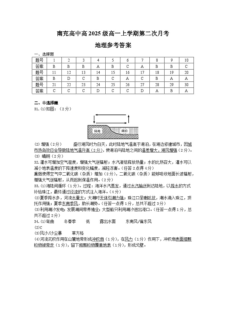 地理参考答案第1页