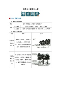 专题05 植被与土壤(word)2025-2026学年高中地理高一必修一期末复习学案知识清单+习题