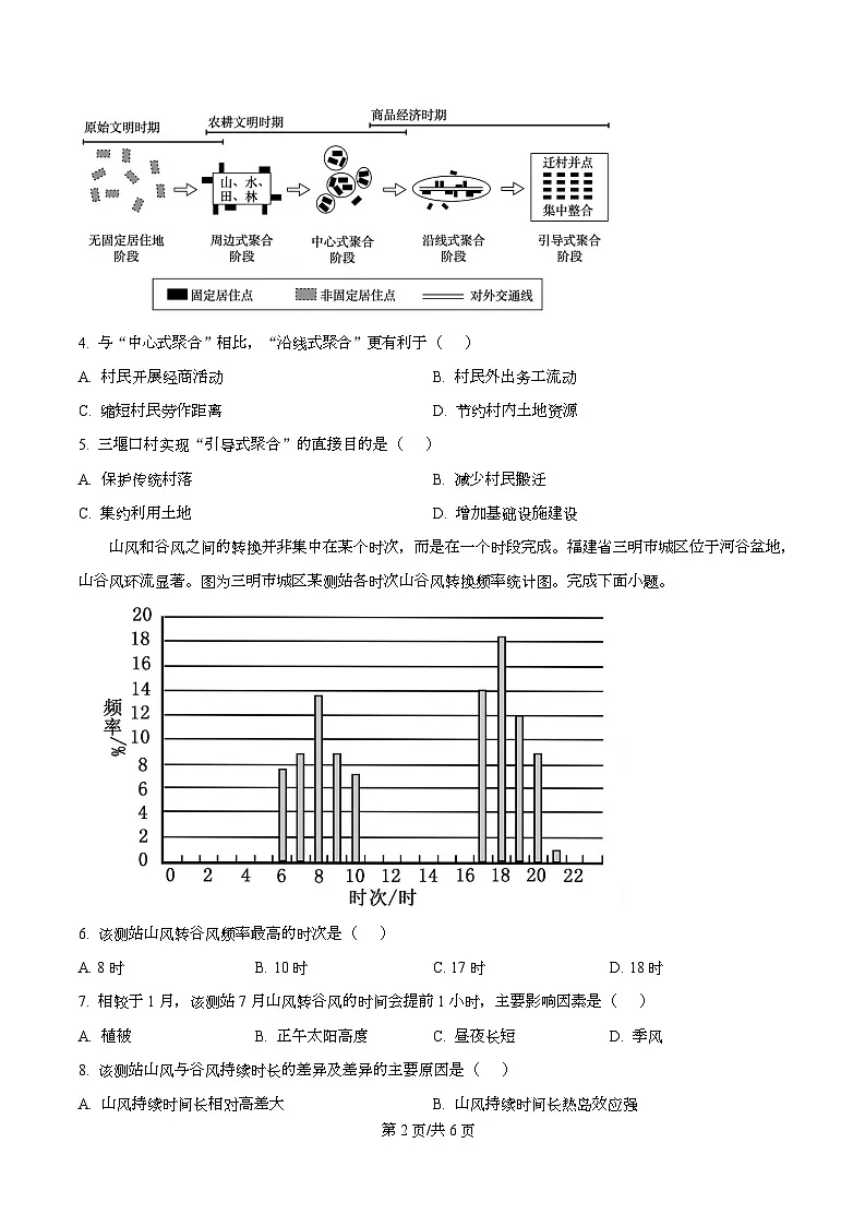 重庆市育才中学2026届高三上学期12月月考地理试题（原卷版）第2页