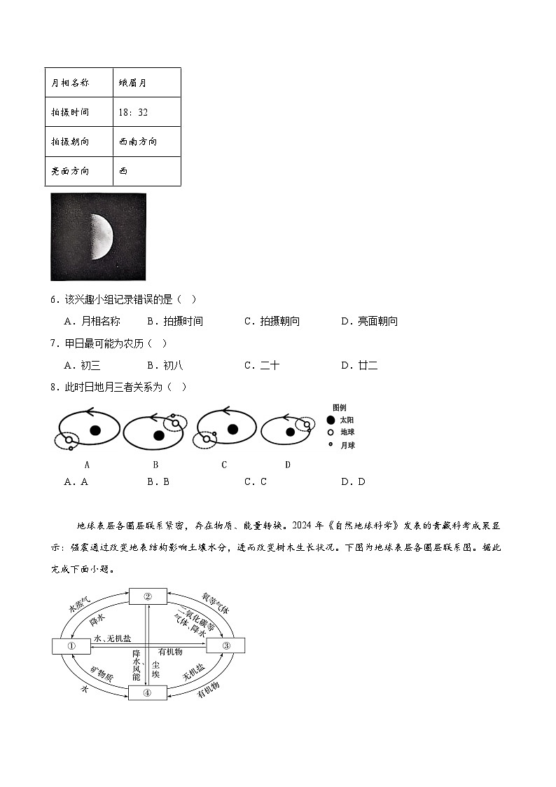 浙江省“七彩阳光”新高考研究联盟2025-2026学年高一上学期期中联考 地理试卷（含答案）第2页