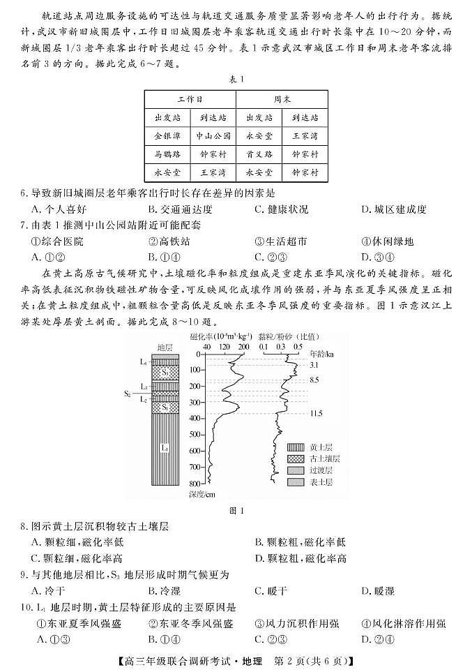 地理丨江西省创智协作体2026届高三上学期10月联合调研考试试卷及答案第2页