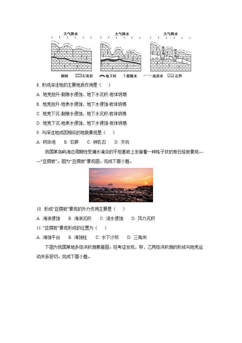 2025-2026学年浙江省杭州地区(含周边)重点中学高一上学期11月期中地理试卷（学生版）第3页
