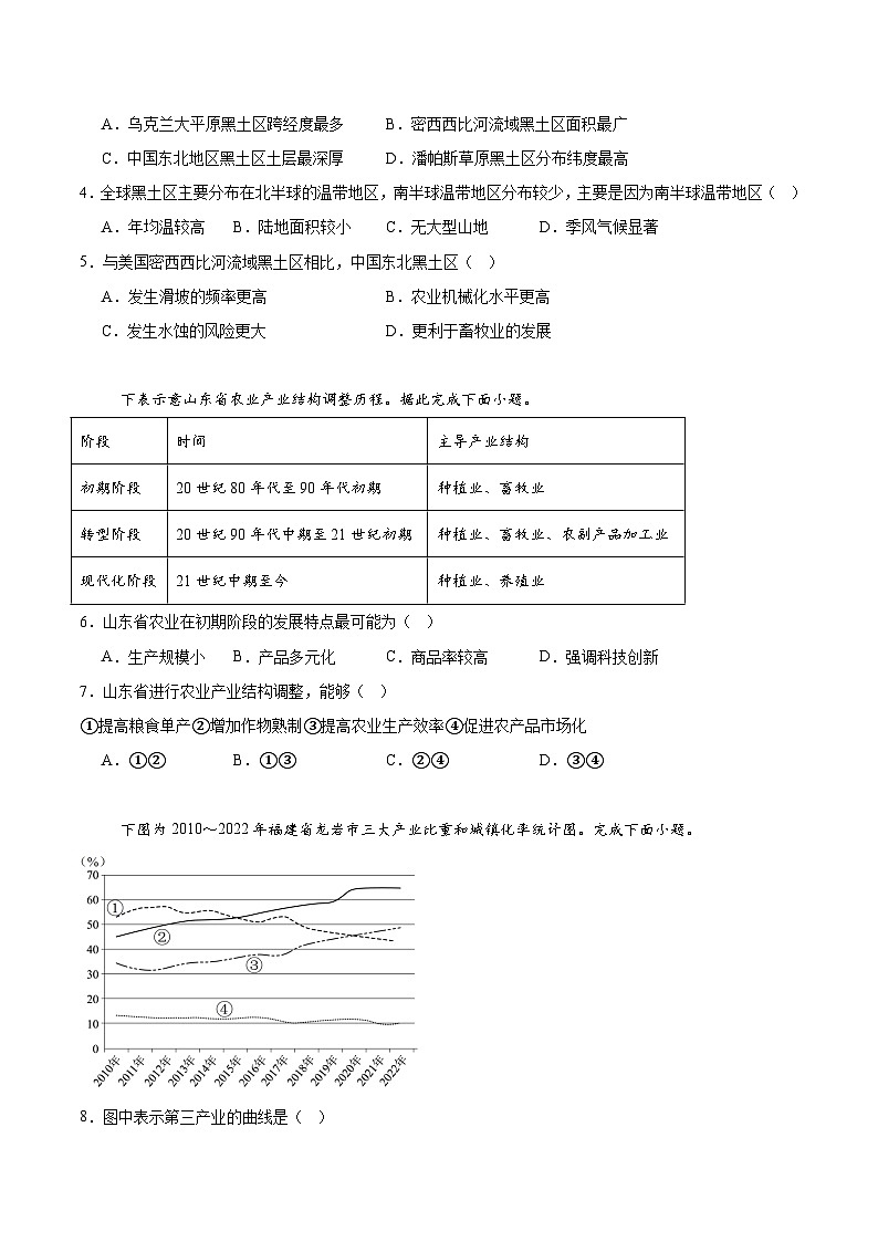 河北省石家庄市新乐市七校联合体2025-2026学年高二上学期期中考试地理试题（Word版附答案）第2页