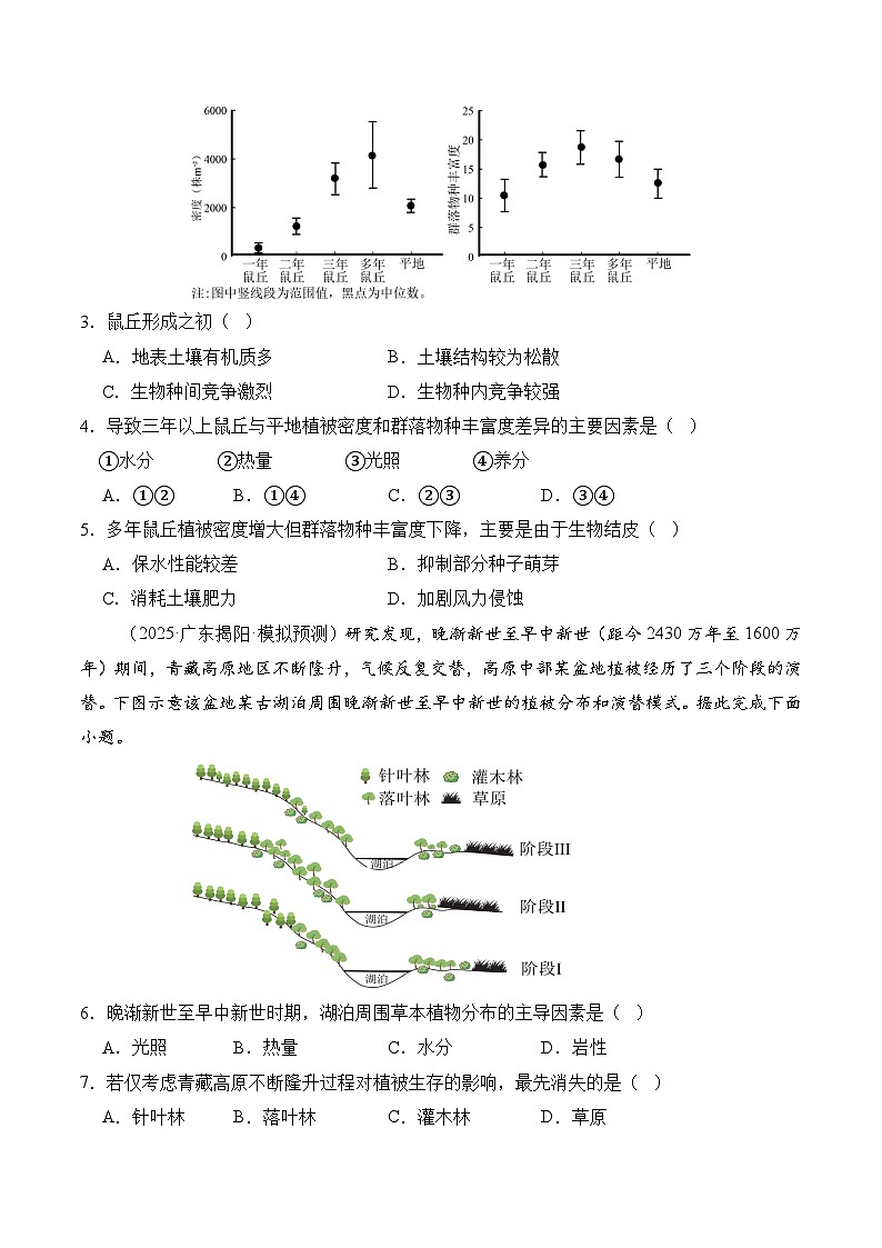 高考地理一轮-自然环境的整体性与差异性（综合训练）（全国通用）（原卷版）第2页