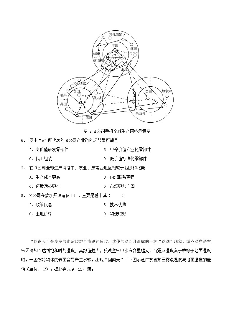 云南省玉溪第一中学2026届高三上学期适应性测试（九）地理试卷（Word版附答案）第3页