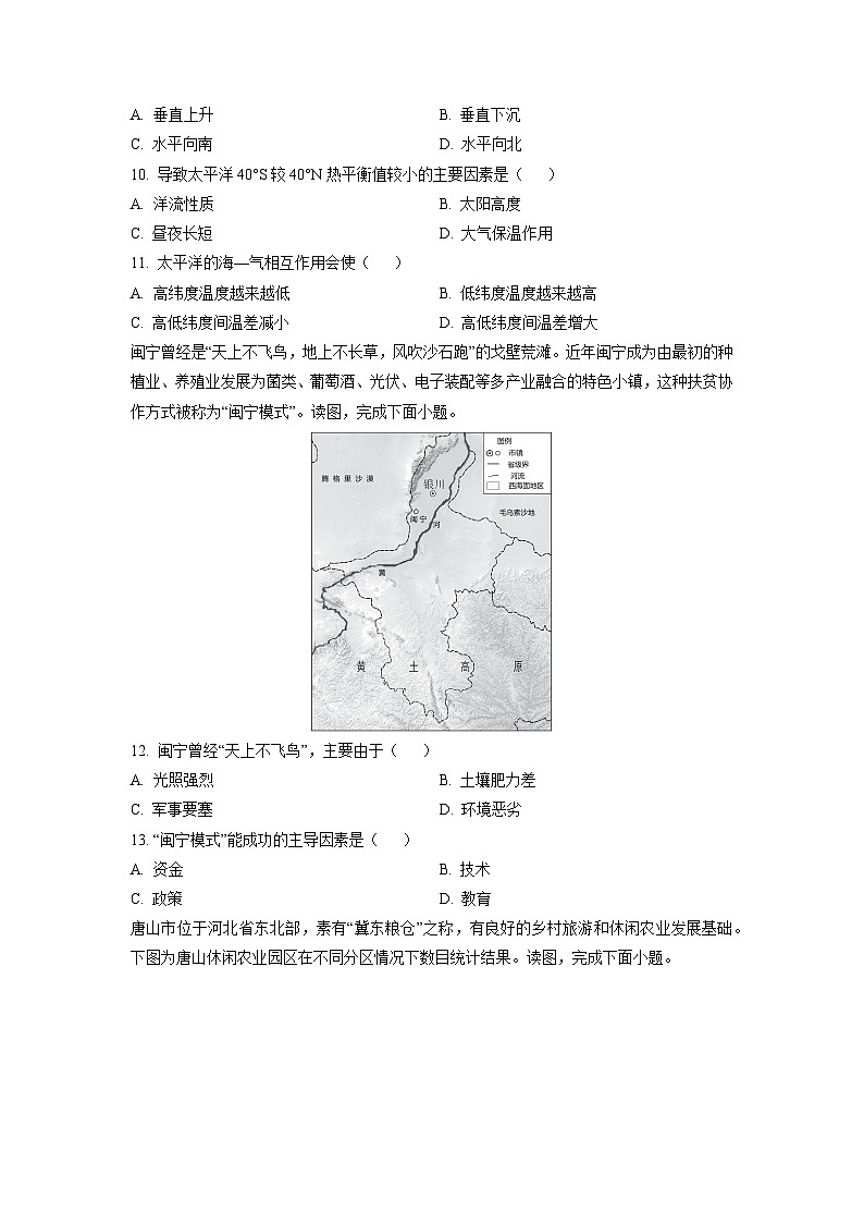 广西壮族自治区河池市2023-2024学年高二上学期1月期末地理试卷（学生版）第3页