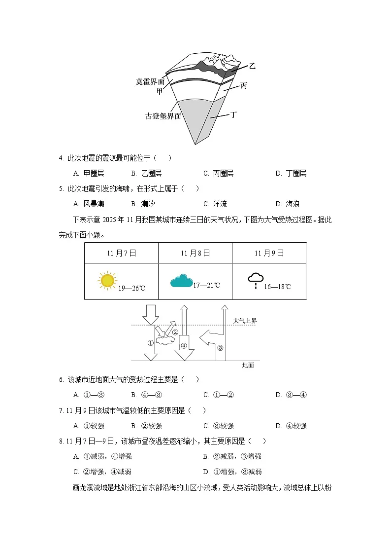 2025-2026学年广西壮族自治区桂林市金太阳联考高一上学期12月月考地理试卷（学生版）第2页
