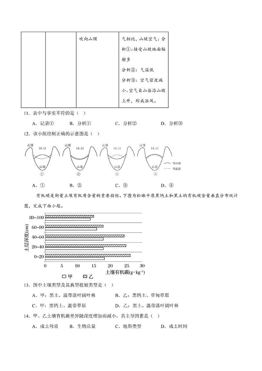 2025-2026学年浙江省温州市强基联盟高二上学期12月月考地理试卷（有答案）第3页