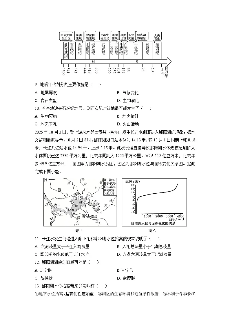 2025-2026学年东北三省一区点石联考高二上学期12月月考地理试卷（学生版）第3页