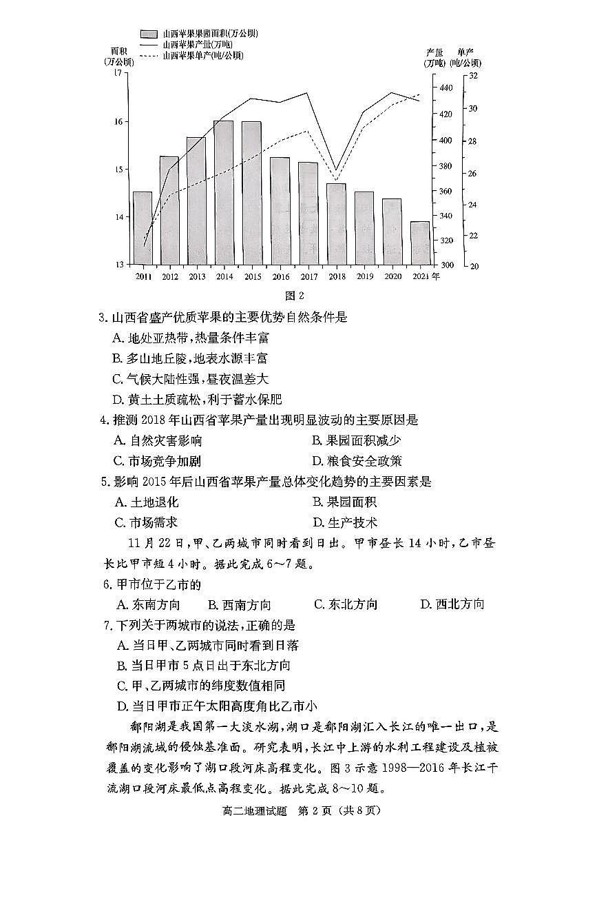 地理试题(1)第2页