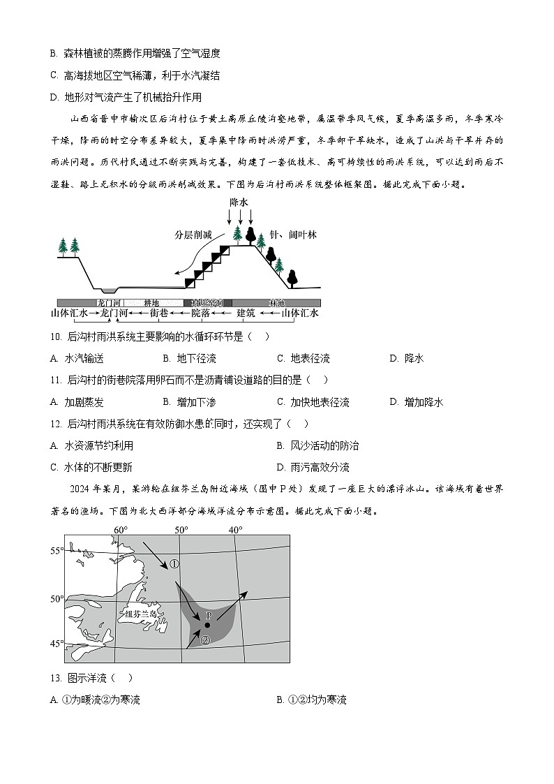 河南省南阳六校2025-2026学年高一年级上学期期末地理试题（原卷版+解析版）第3页