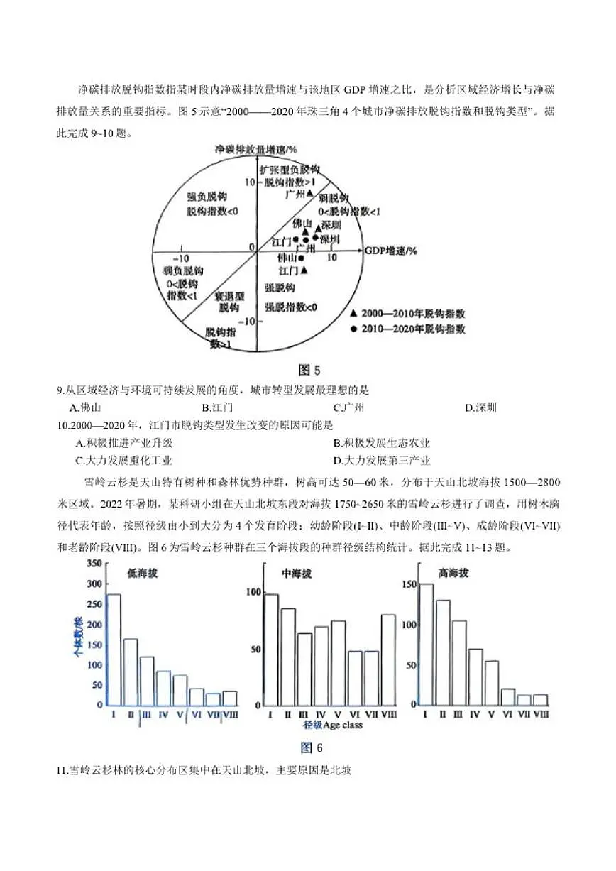 2026届山东省枣庄市高三上第一学期期末质量检测地理试卷（含答案）第3页