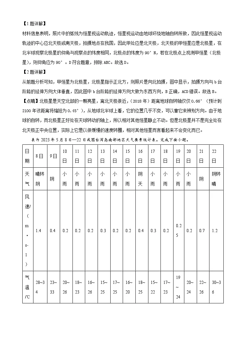 安徽省亳州市2023-2024学年高二上学期期末考试地理试题 含解析第2页