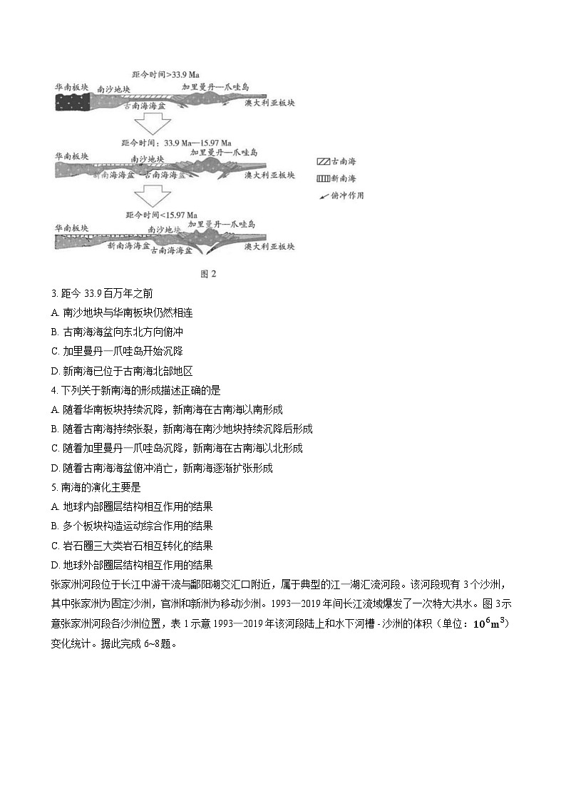 河南省新乡市冠英高级中学2025-2026学年高二上学期期末考试地理试卷无答案第2页