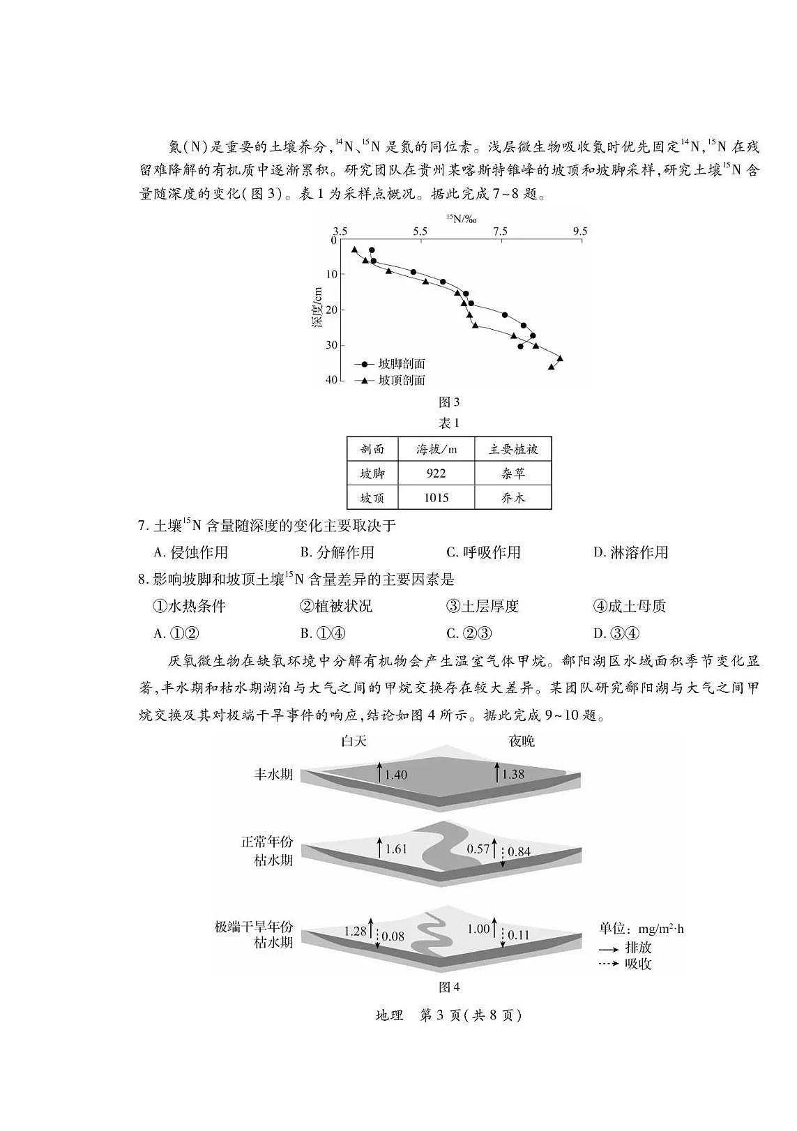 广东省茂名市2026年高三高考一模地理试卷含答案第3页