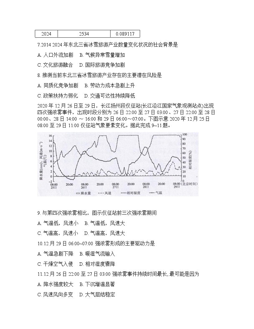 河南省九师联盟2025-2026学年下学期_高三开学考地理试卷含答案第3页