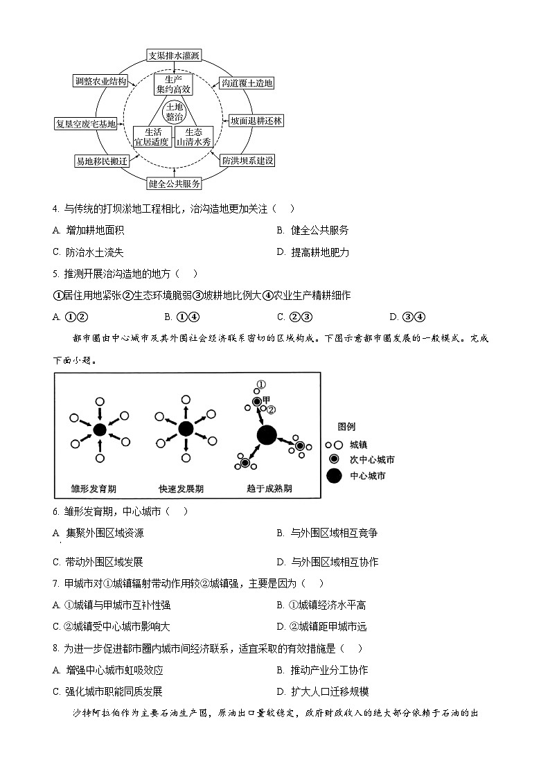 广东省肇庆市第六中学高二下学期期中检测地理试题（原卷版）-A4第2页