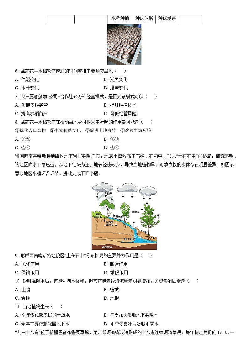 2026届江西省上饶市高考一模地理试卷（学生版）第2页