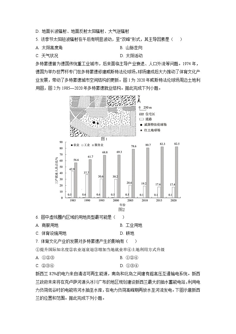 2024-2025学年山东省部分学校高三下学期4月大联考地理试卷（学生版）第2页