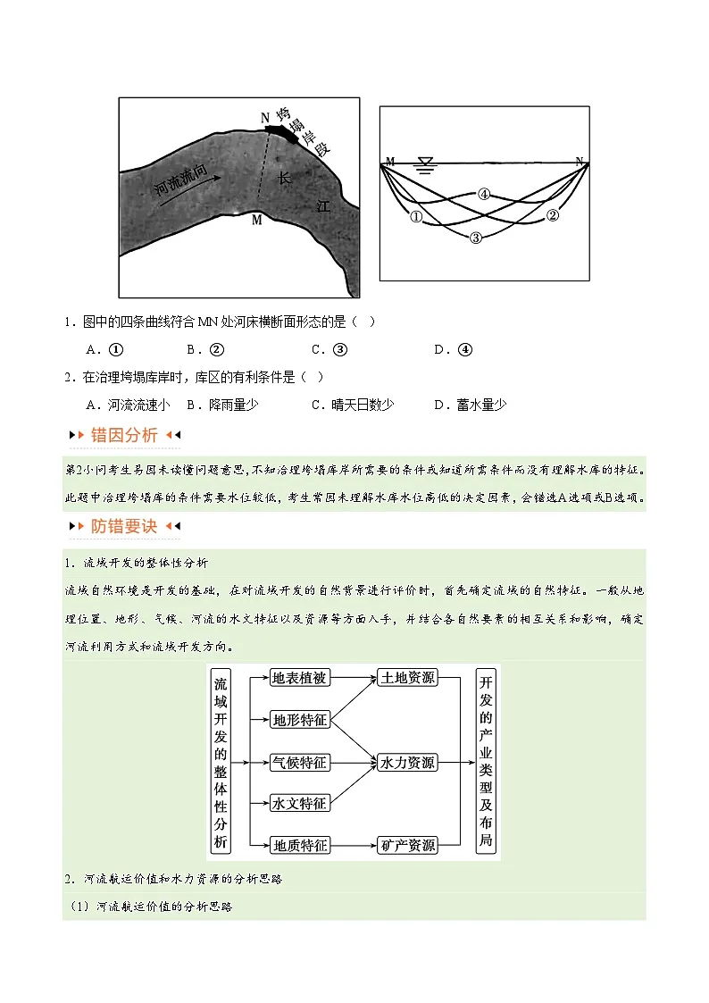 高考地理第一轮复习专题13 区域协调发展提分突破（5大易错）-备战2024年高考地理考试易错题（全国通用） （原卷版）第2页
