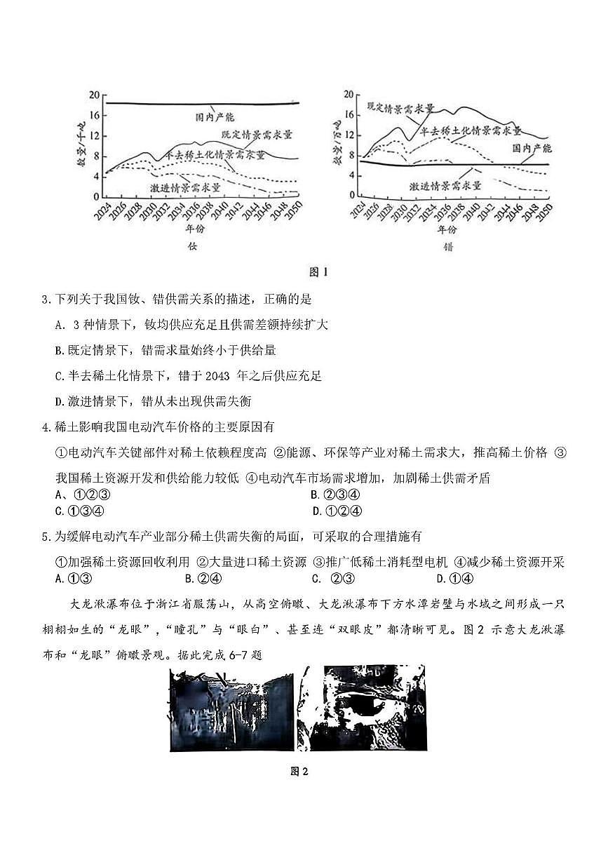 天一3月_高三地理第2页