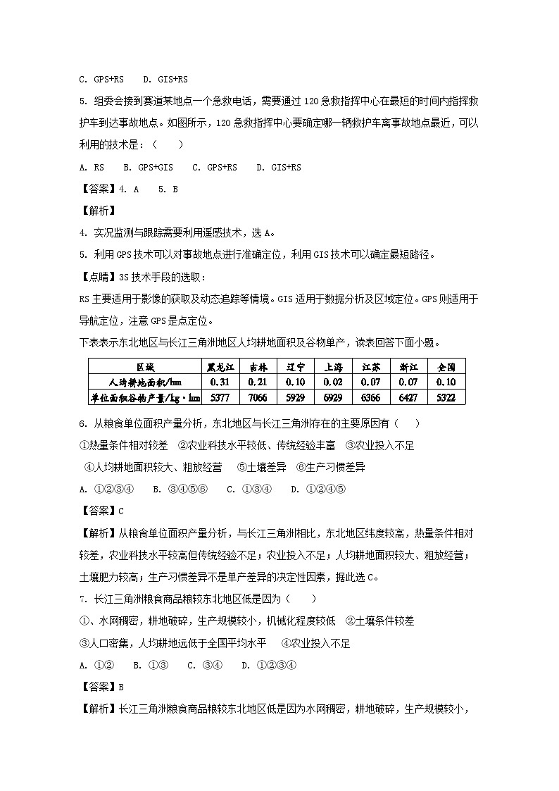 2017-2018学年福建省福建师范大学第二附属中学高二上学期期末考试地理试题 解析版03