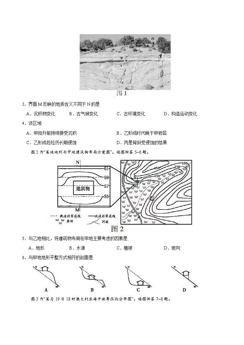 2019年江苏卷地理高考真题02