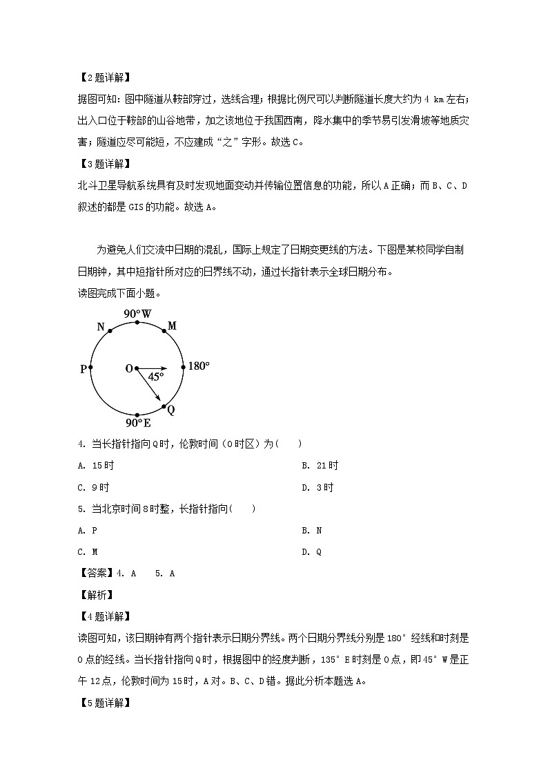 黑龙江省双鸭山市第一中学2020届高三上学期第一次月考地理试题第2页