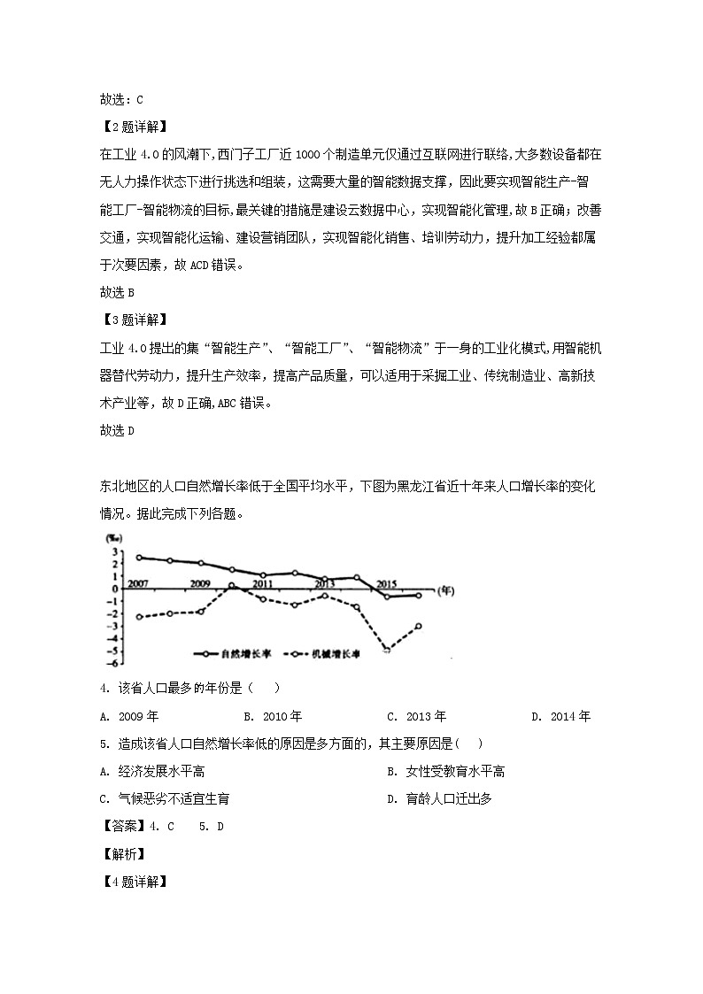 江西省抚州市临川第二中学2020届高三上学期第一次月考地理试题02