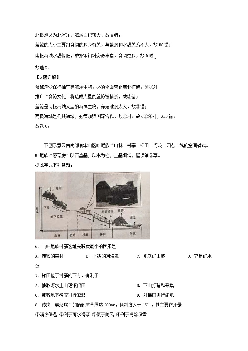 福建省长乐高级中学2020届高三上学期第一次月考地理试题03