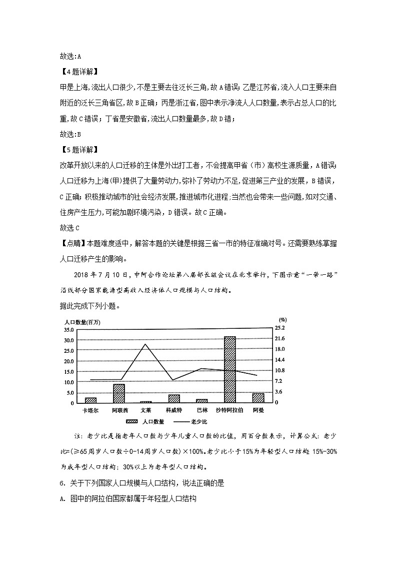 河北省承德第一中学2020届高三10月月考地理试题03