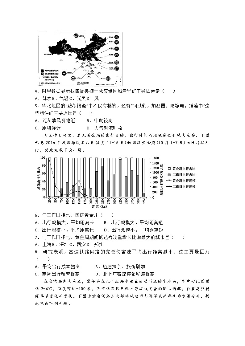 2020年高考考前45天大冲刺卷文科综合地理部分十三02
