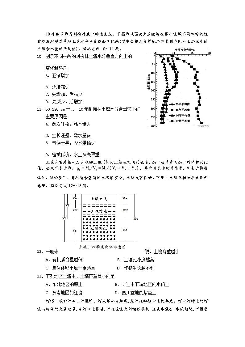 山东省2020届高三普通高等学校招生全国统一考试模拟卷地理试题03