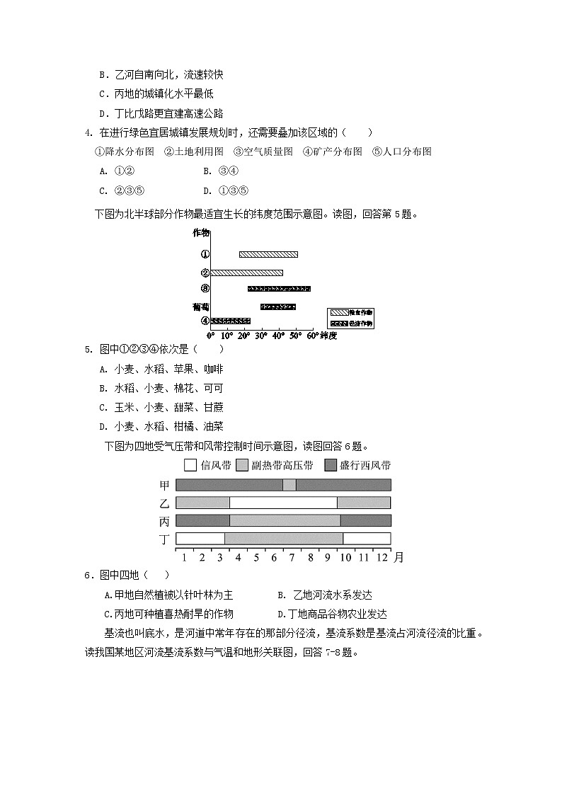 【地理】四川省广安市武胜县烈面中学2019届高三上学期第一次月考第2页