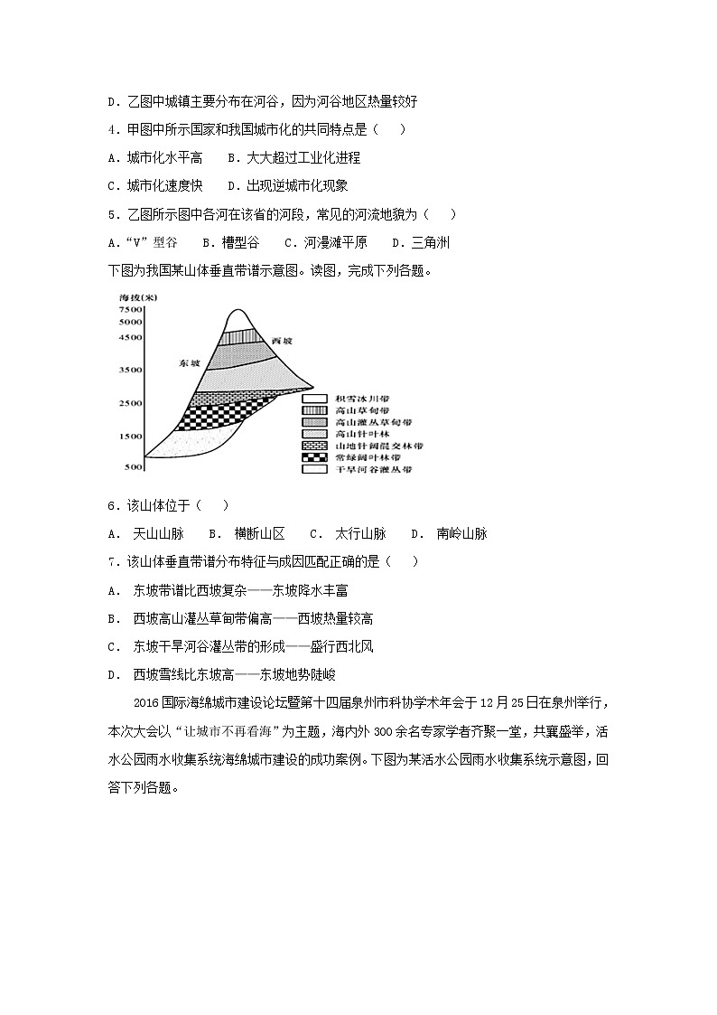 【地理】江西省南昌市第十中学2019届高三上学期第二次月考（解析版）第2页