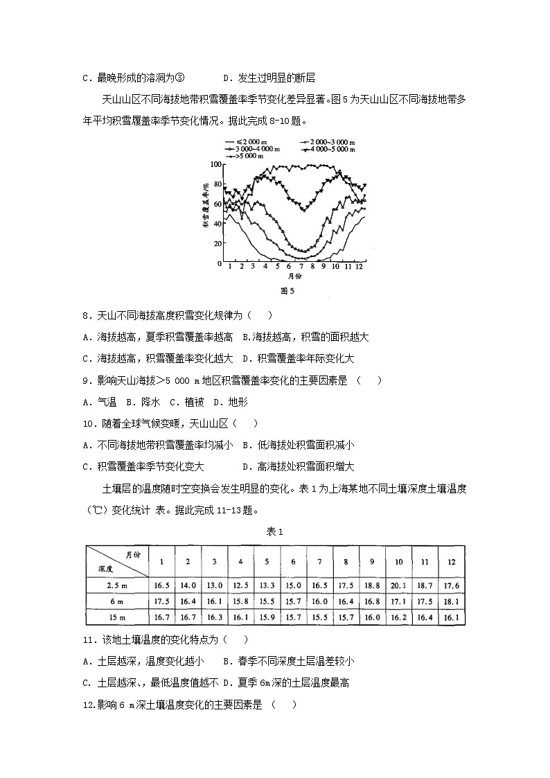 【地理】河南省天一大联考2019届高三上学期阶段性测试（三）03