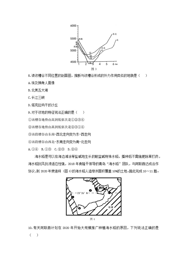 【地理】湖北省黄冈中学、华师一附中、襄阳四中、襄阳五中、荆州中学等八校2019届高三第二次联考 试卷03