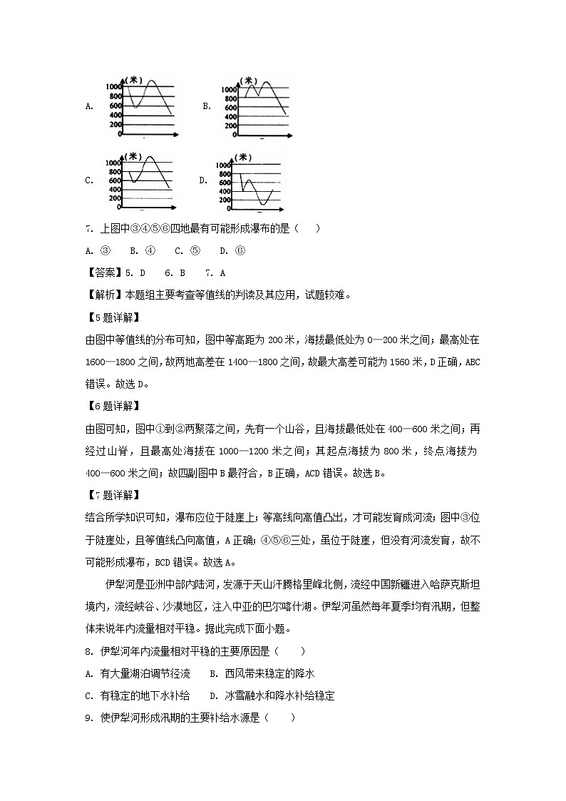 【地理】湖南省衡阳县四中2019届高三上学期第一次月考（9月）（解析版） 试卷03