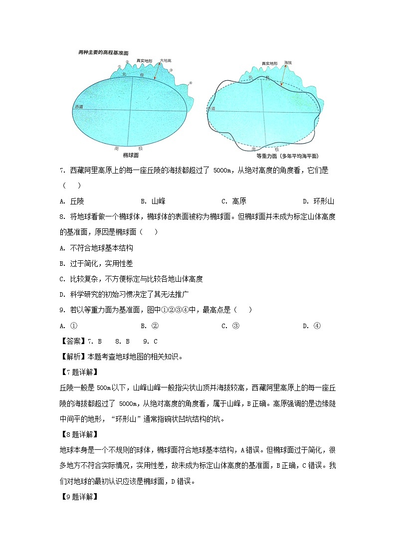 【地理】广东省广州、深圳、惠州市学调资源中心2019届高三第一次（4月）联考（解析版） 试卷03