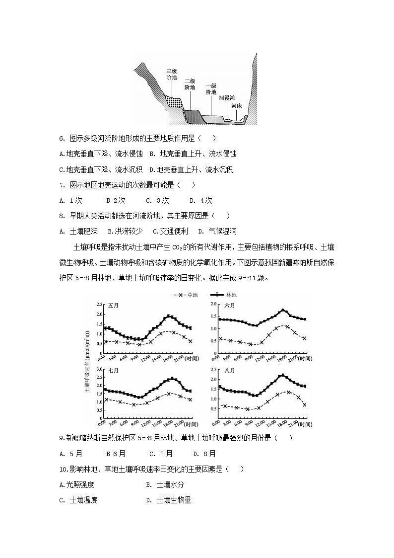 【地理】贵州绥阳县2019届高三第一学期第2次月考第2页