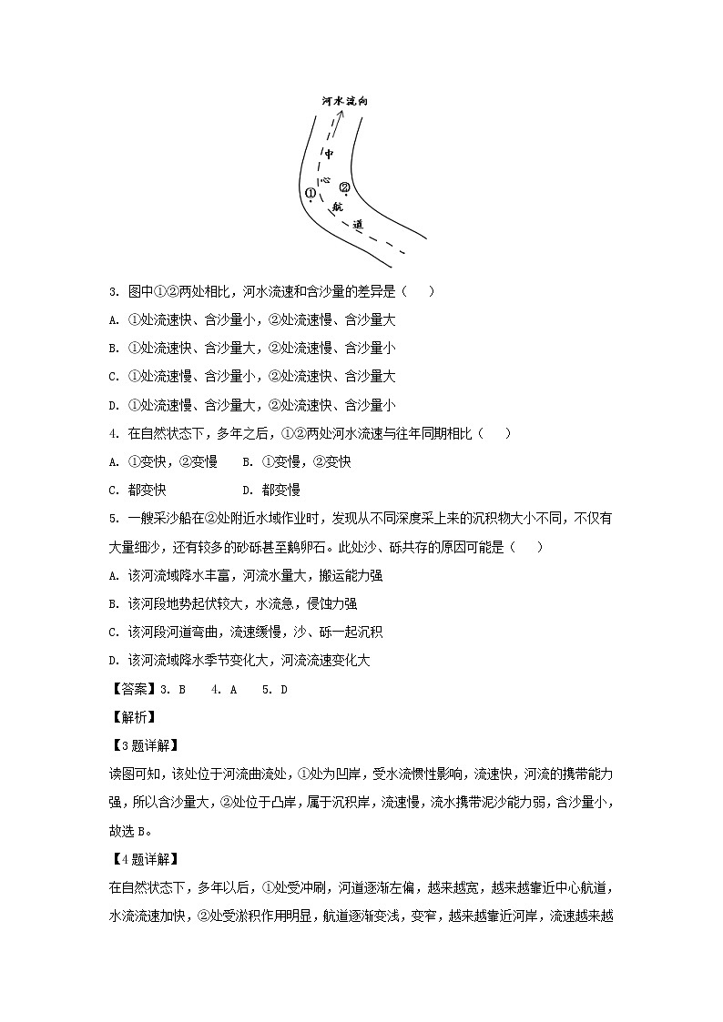 【地理】山东省临沂市第十九中学2019届高三第三次质量调研考试（解析版）02