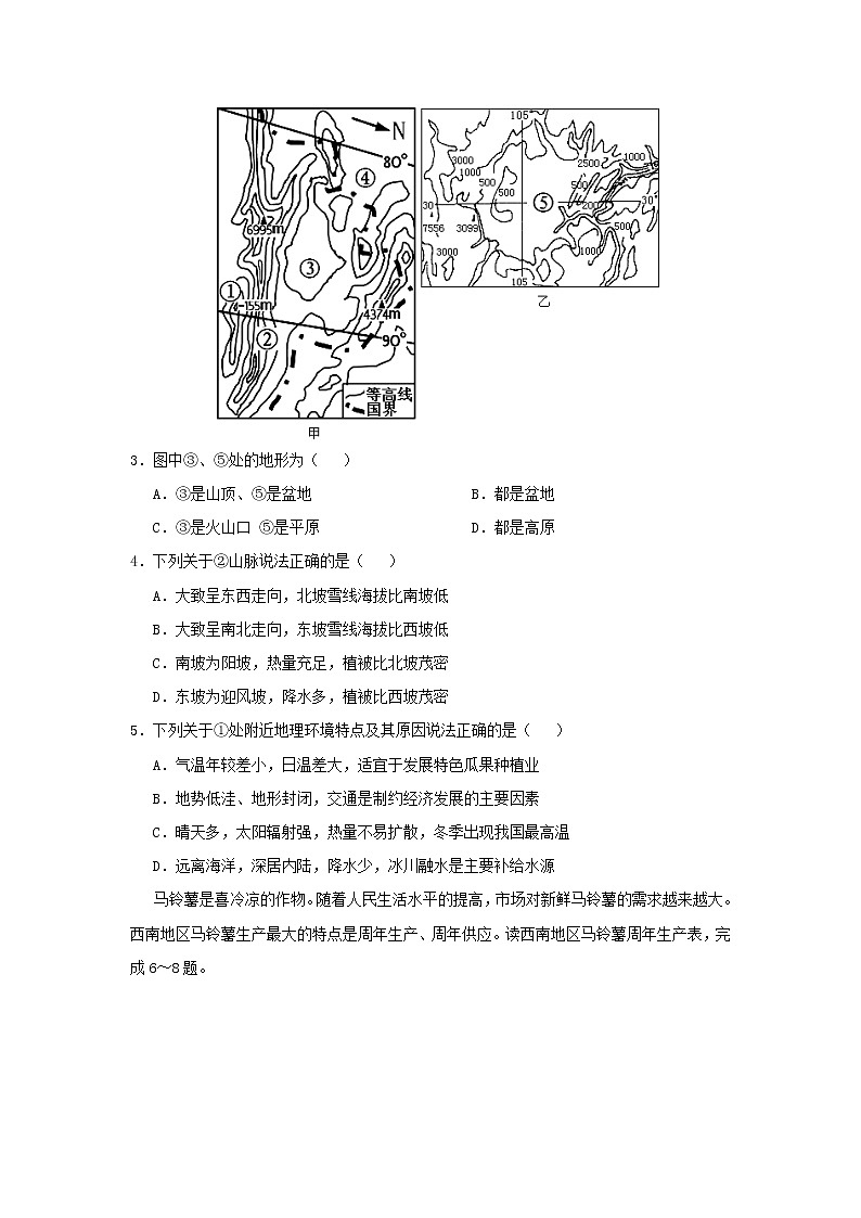 【地理】湖北省浠水县实验高级中学2019届高三上学期文科综合试题9月02