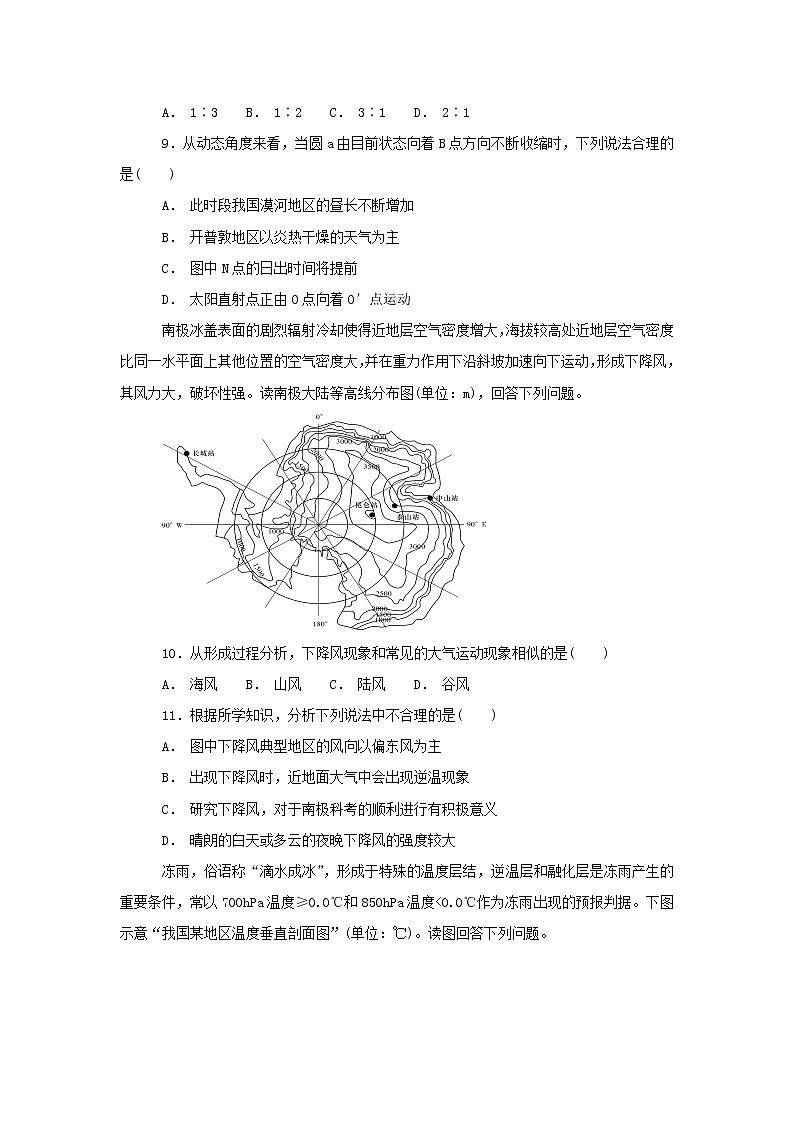 【地理】湖北省仙桃一中2019届高三第二次阶段考试（解析版）03