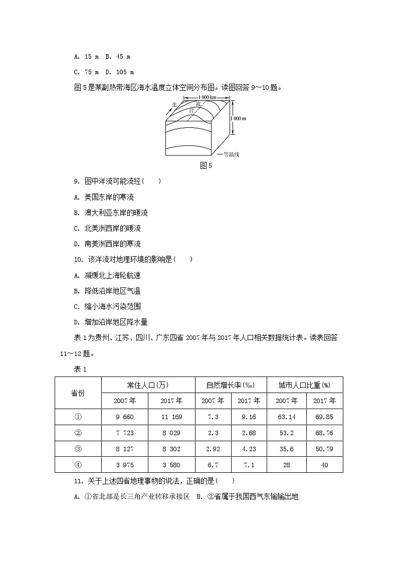 【地理】江苏省南京师大附中2019届高三最后一卷（5月）03